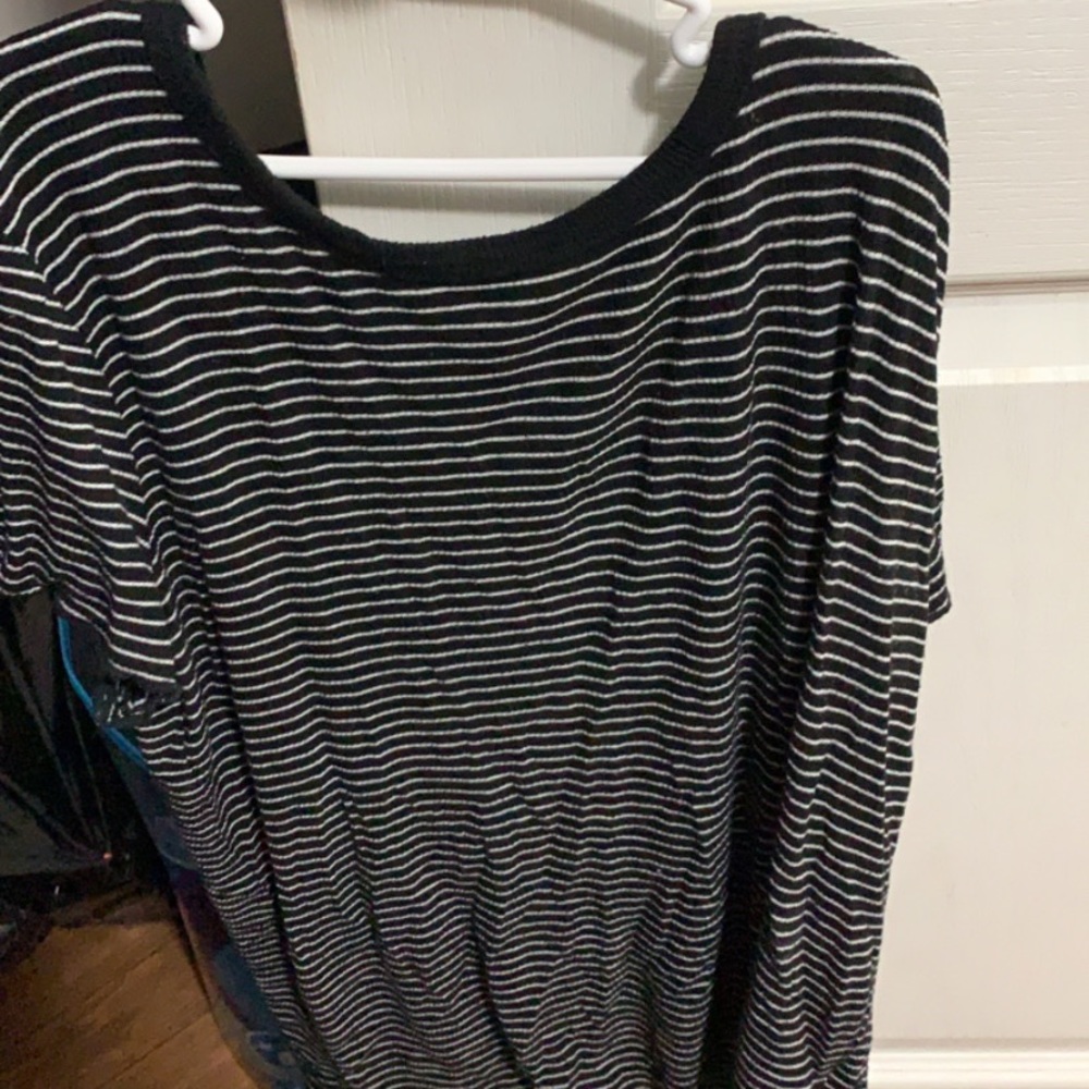 Black and white stripped shirt
